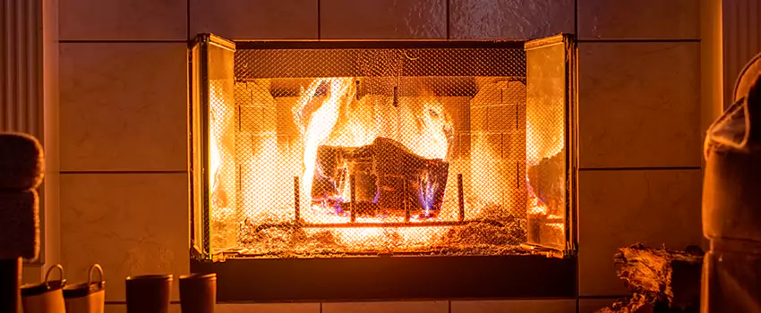 Mendota Hearth Landscape Fireplace Installation in Bensenville, Illinois
