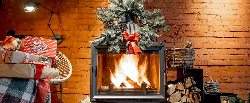 Travis Industries Linear Gas Fireplace Installation in Bensenville, Illinois