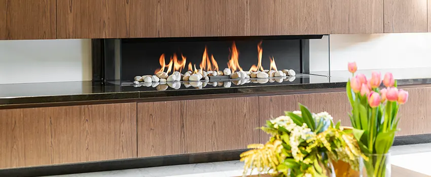 Double-height Fireplace Design Refurbishment in Bensenville, Illinois